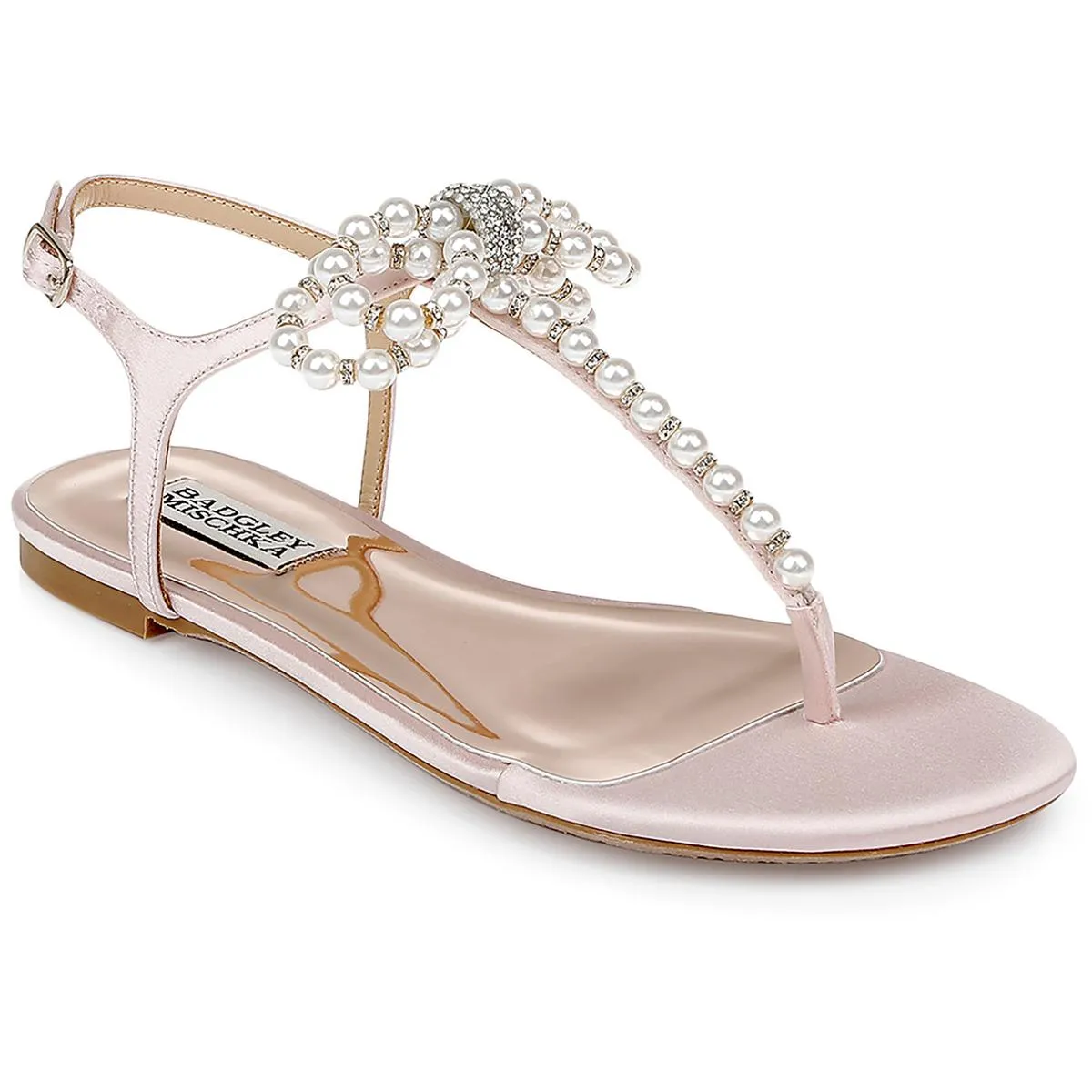 Fayth Womens Satin Ankle Strap T-Strap Sandals
