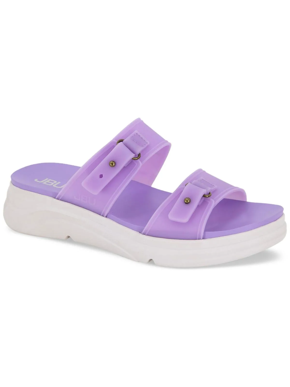 Fenton Water Ready Womens Cushioned Footbed Manmade Slide Sandals