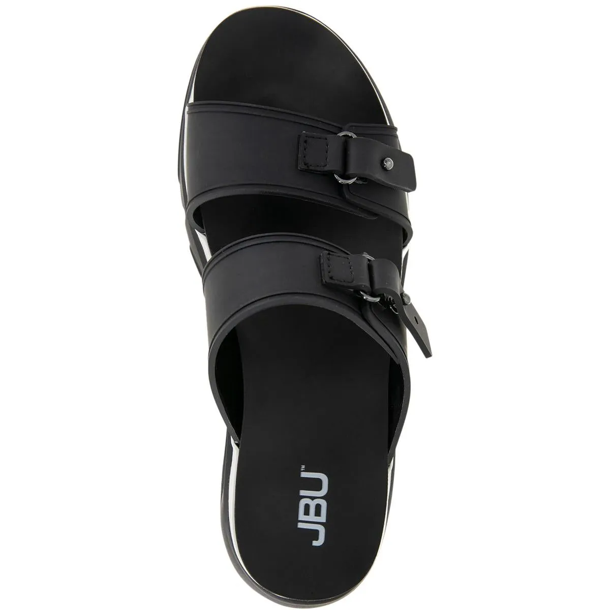 Fenton Water Ready Womens Cushioned Footbed Manmade Slide Sandals