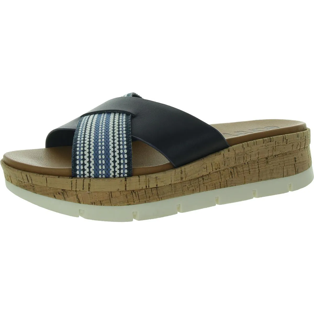 Finale Womens Woven Flat Flatform Sandals