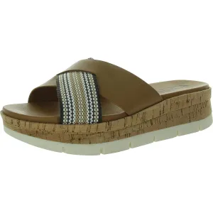 Finale Womens Woven Flat Flatform Sandals