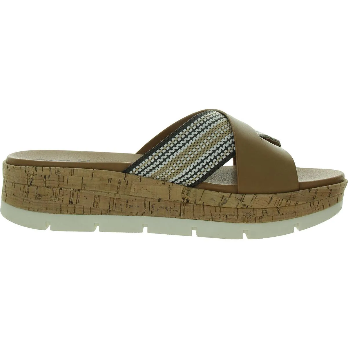 Finale Womens Woven Flat Flatform Sandals