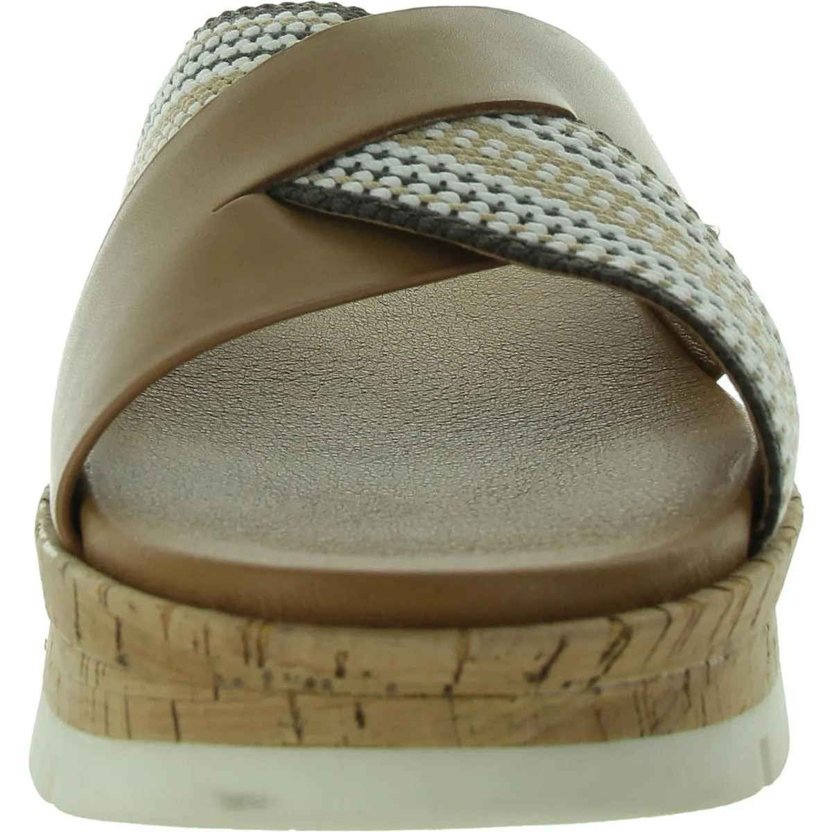 Finale Womens Woven Flat Flatform Sandals