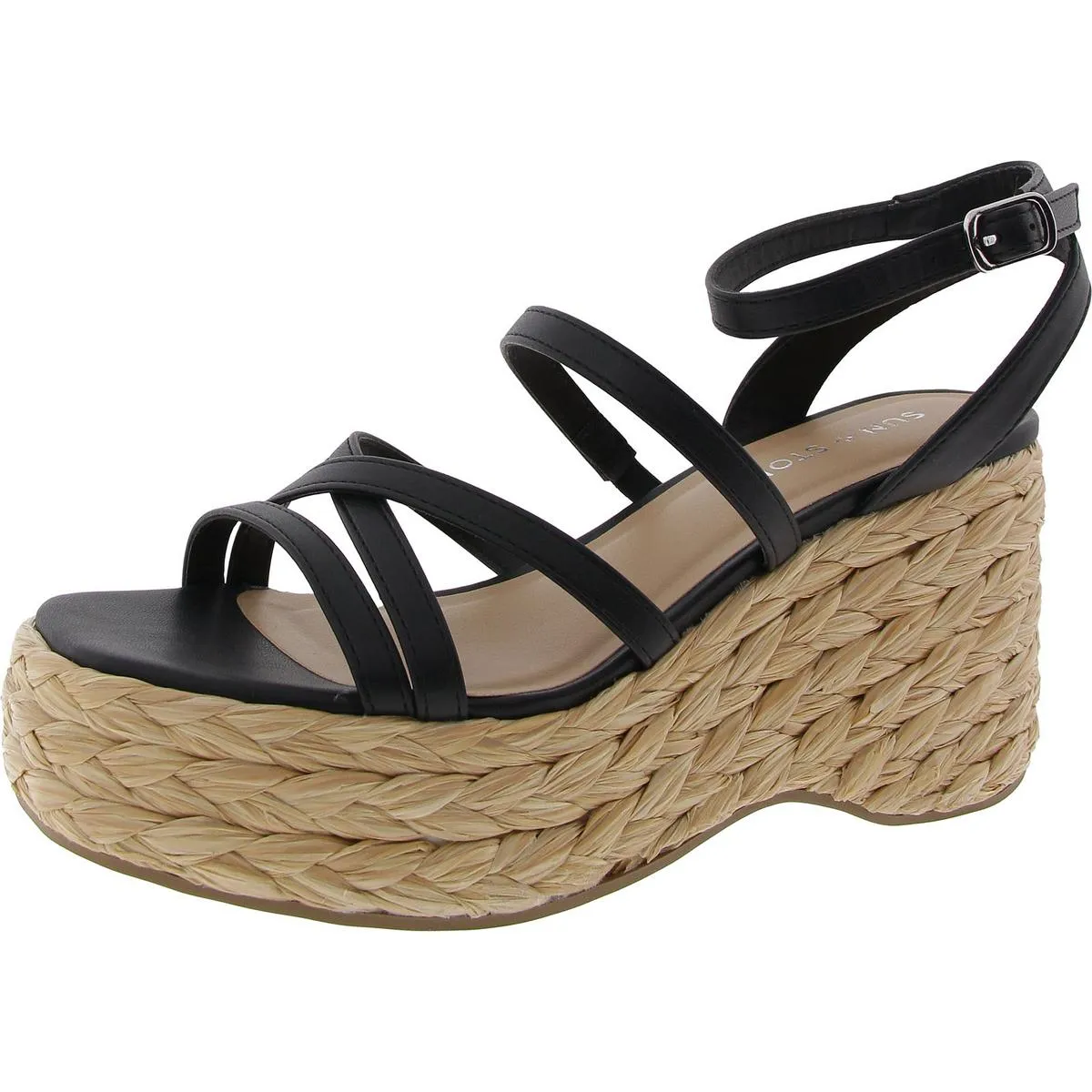 Finnickk Womens Strappy Manmade Espadrilles