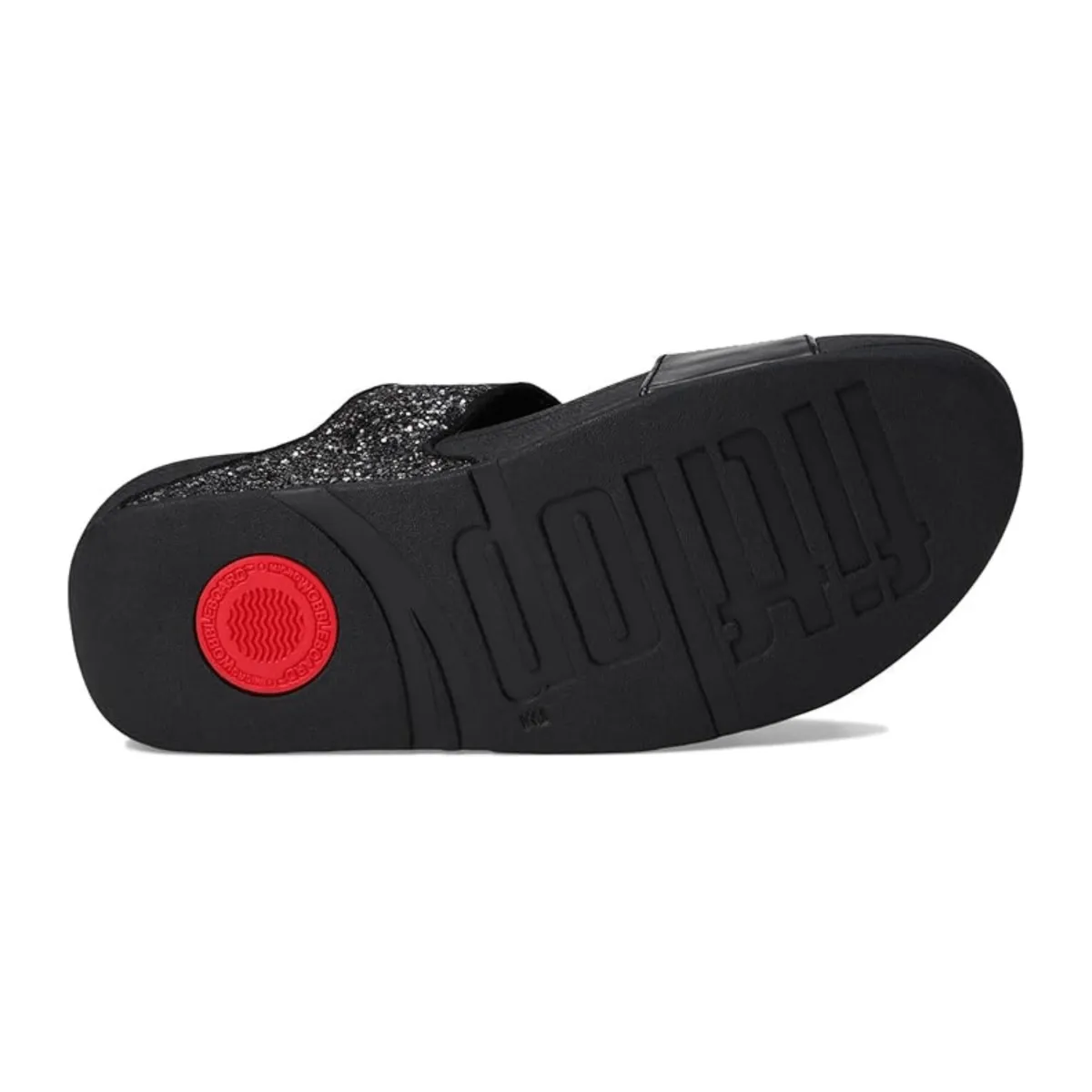 FitFlop Women's Lulu Glitter Slide Black Multi