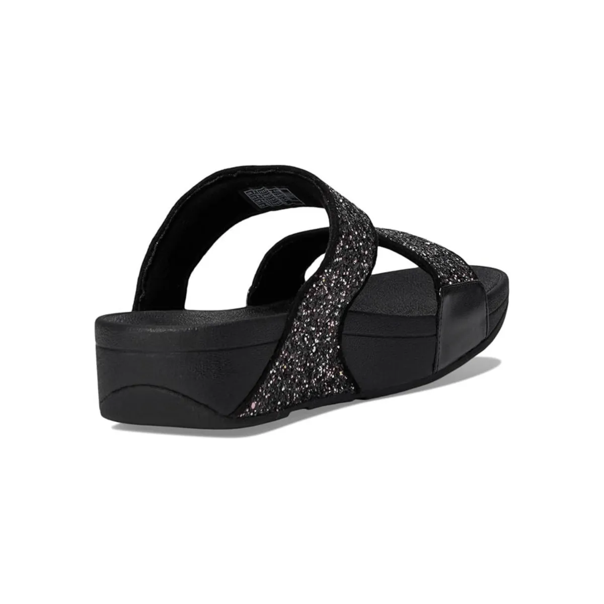 FitFlop Women's Lulu Glitter Slide Black Multi