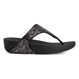 FitFlop Women's Lulu Glitter Toe-Post Black Multi