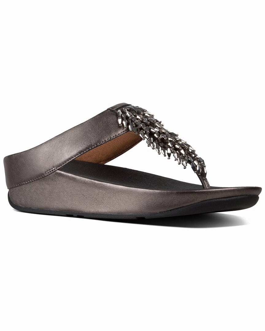 FitFlop Rumba Leather Toe Post Sandal