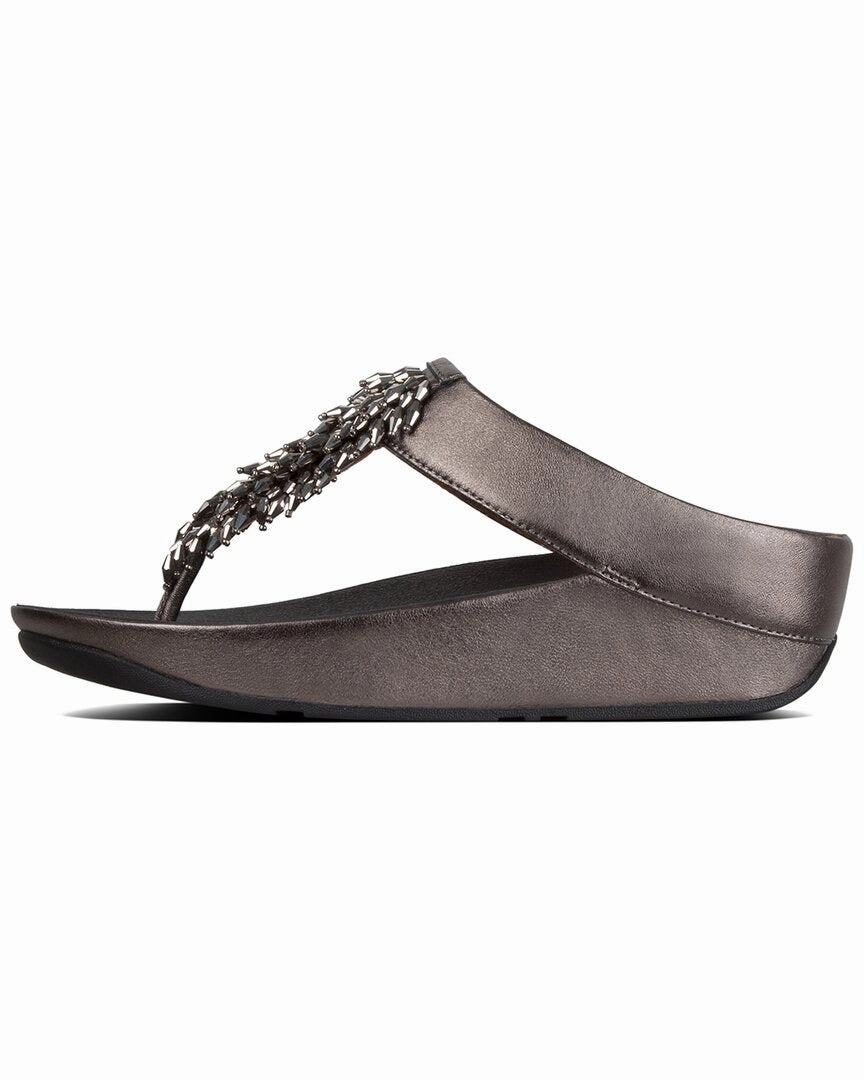FitFlop Rumba Leather Toe Post Sandal