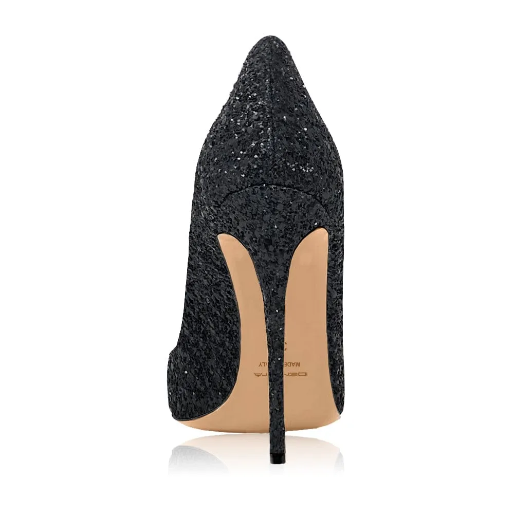 FLOR GLITTER BLACK