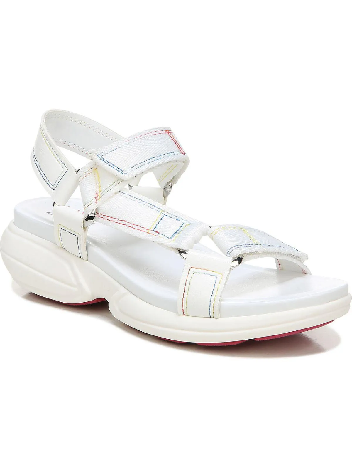 Flores Womens Faux Leather Pride Ankle Strap