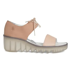 Fly London Women's BILU465 Nude/Pink Leather