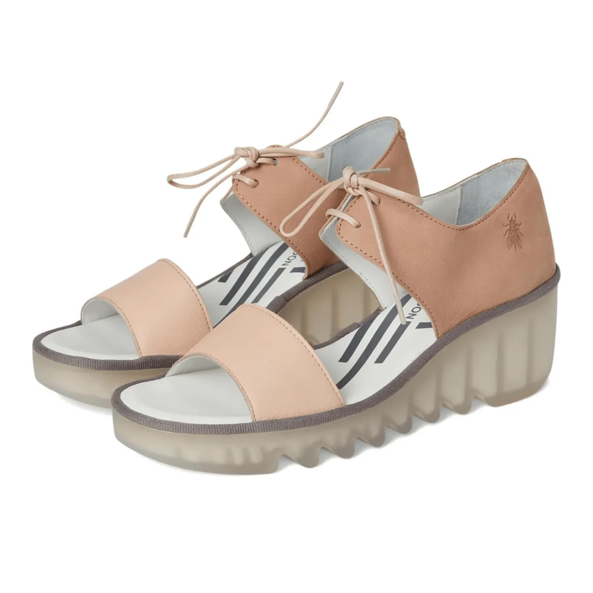Fly London Women's BILU465 Nude/Pink Leather