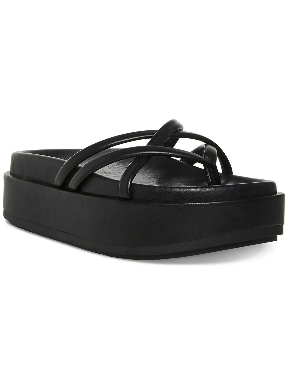 Fowler Womens Thong Platform Slide Sandals