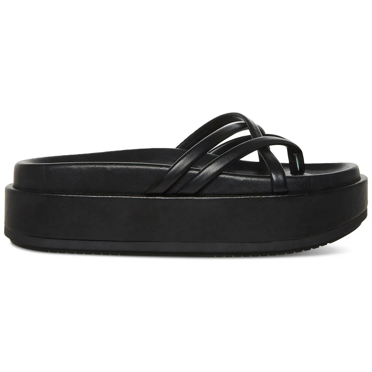 Fowler Womens Thong Platform Slide Sandals