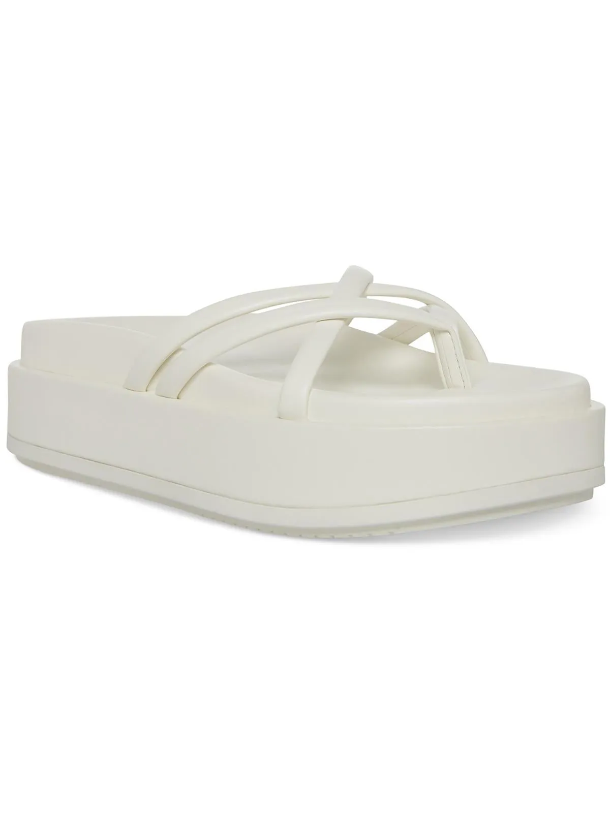 Fowler Womens Thong Platform Slide Sandals