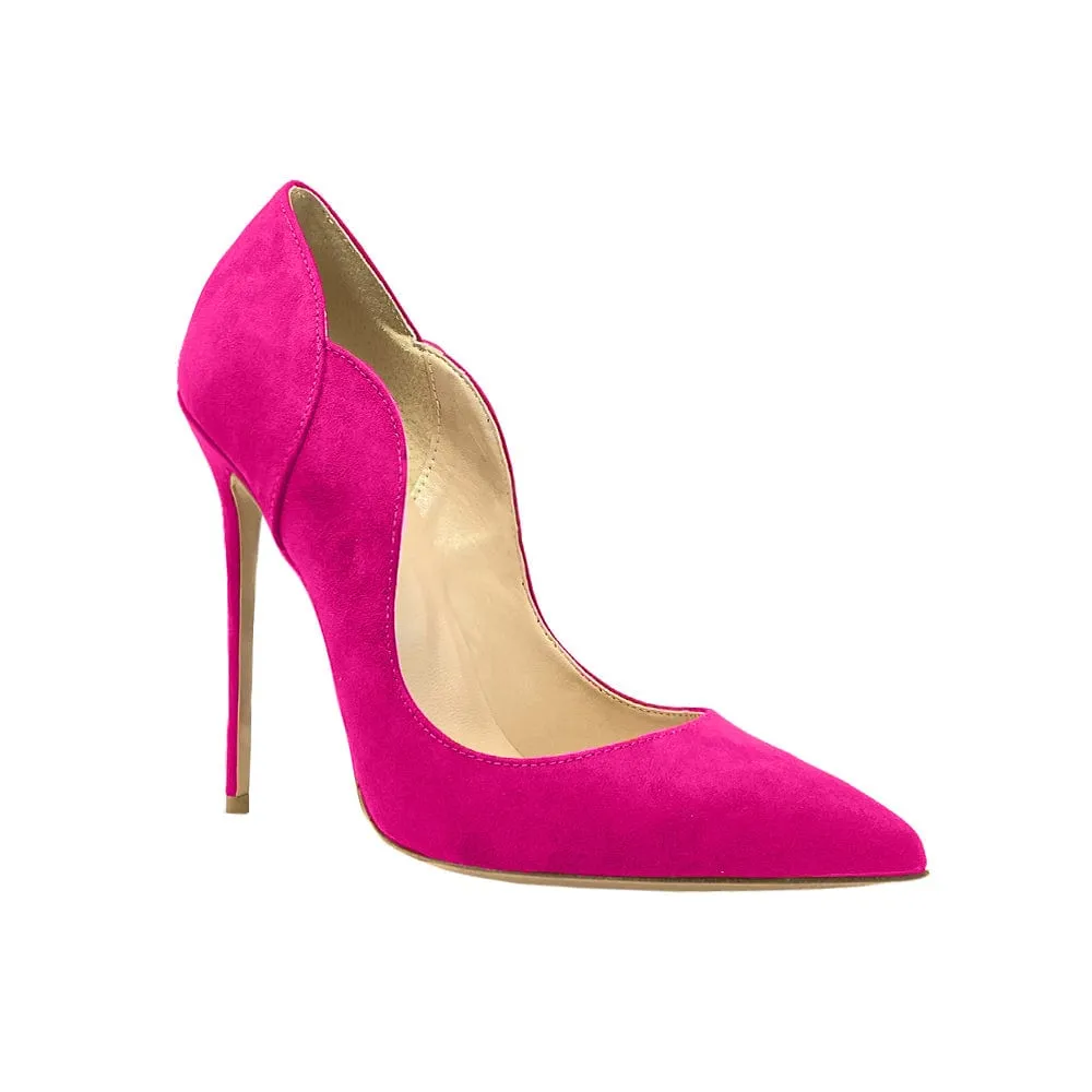 FUCHSIA SUEDE WAVE