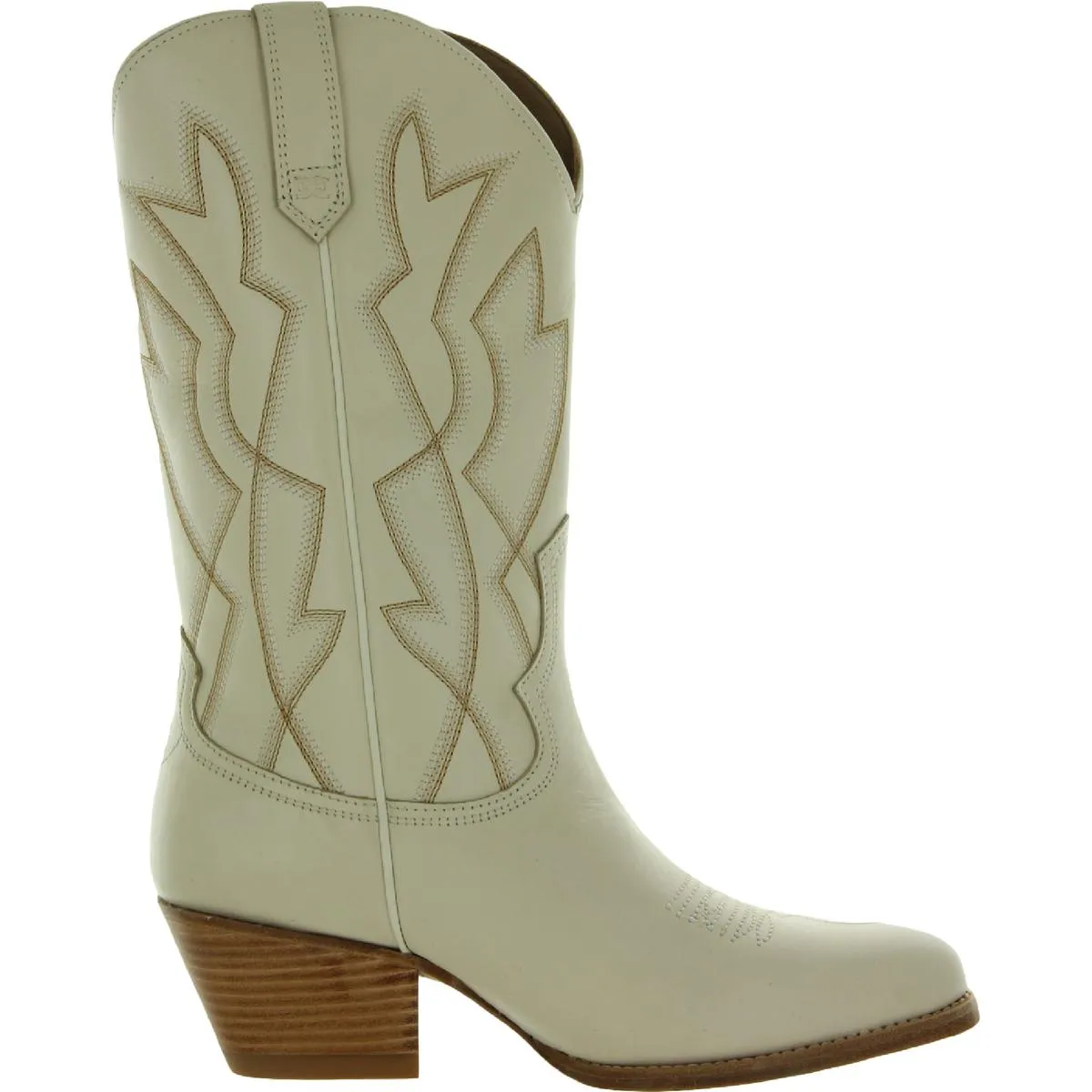 Fuller Womens Embroidered Almond Toe Cowboy, Western Boots