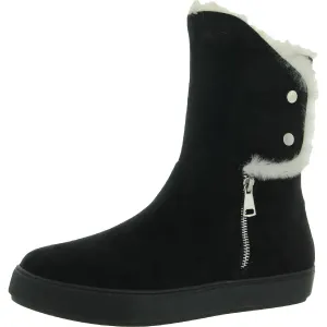 Furry Womens Faux Fur Zipper Winter & Snow Boots