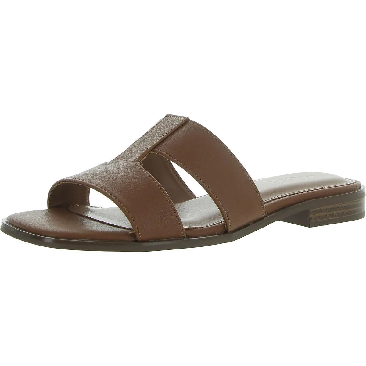 Gabbyy Womens Strappy Slip On Slide Sandals
