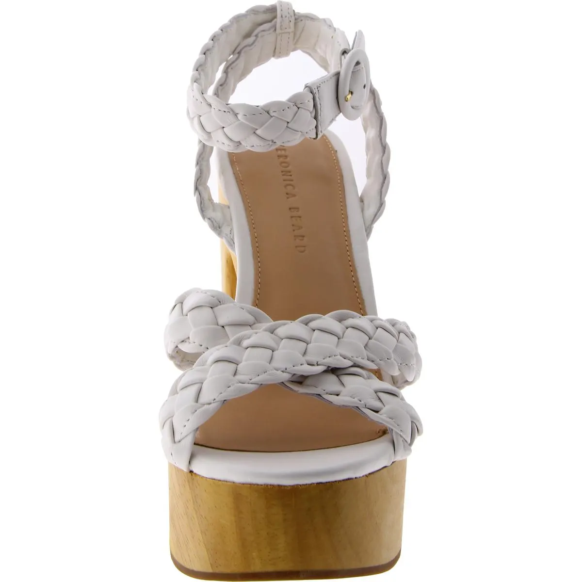 Gael Womens Leather Ankle Strap Platform Sandals