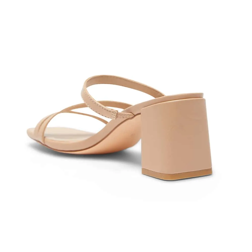 Geisha Heel in Nude Smooth