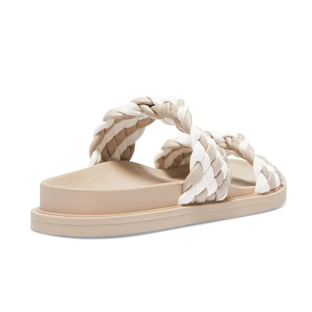 Ghost Slide in Nude And White Smooth