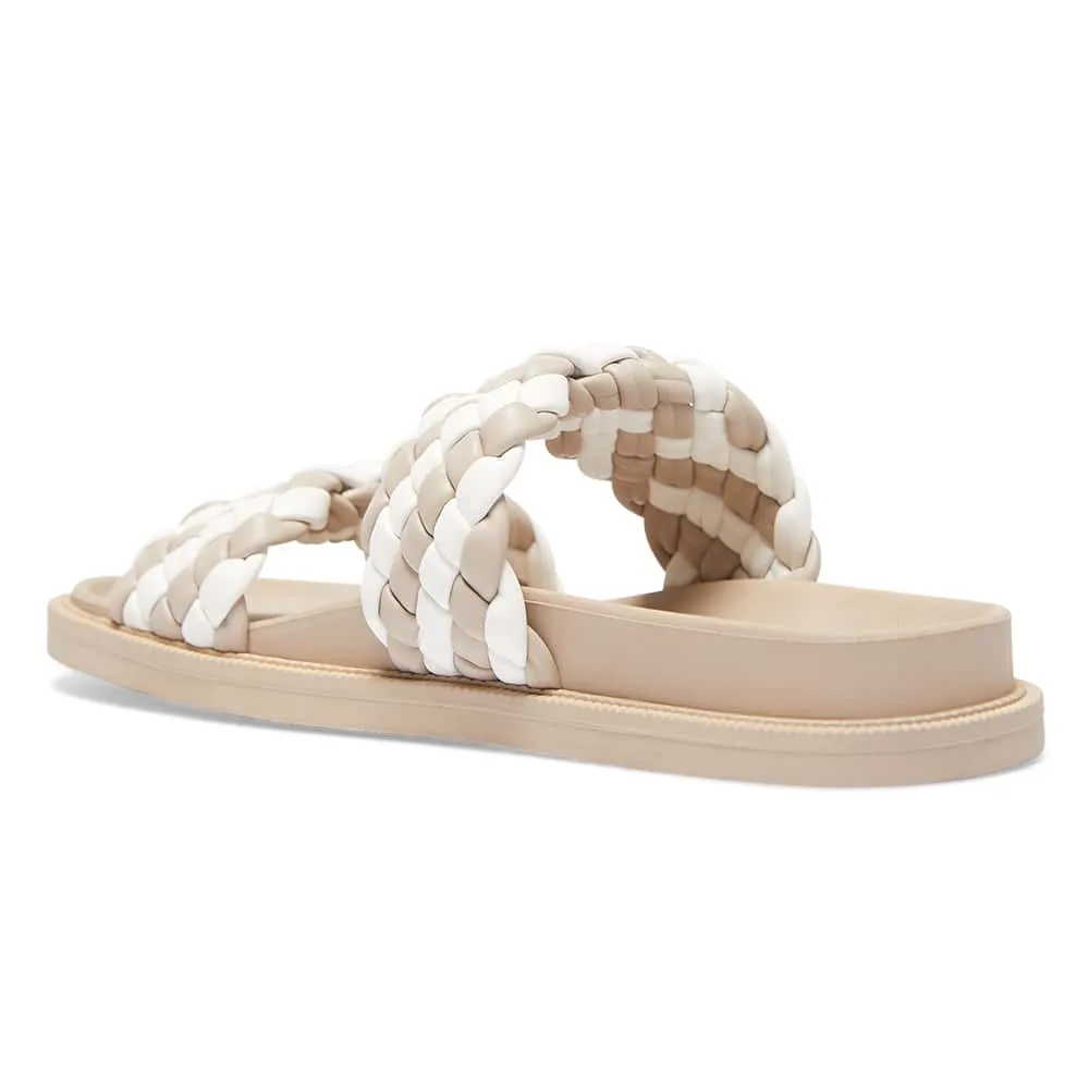 Ghost Slide in Nude And White Smooth