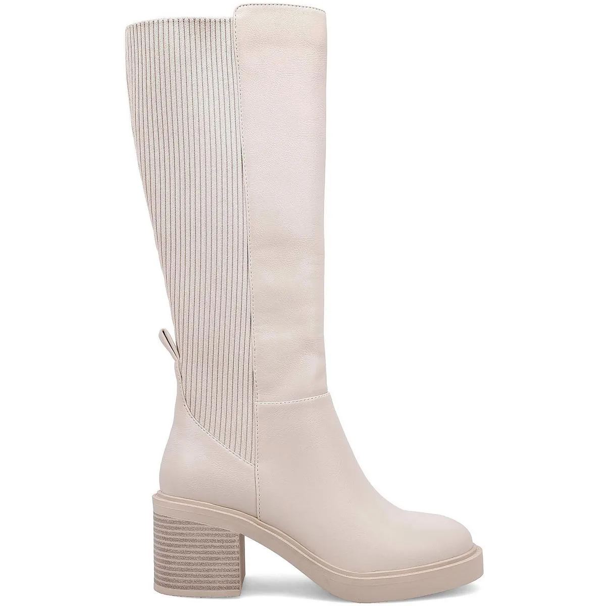 GS1527305 Womens Two Tone Leather Knee-High Boots