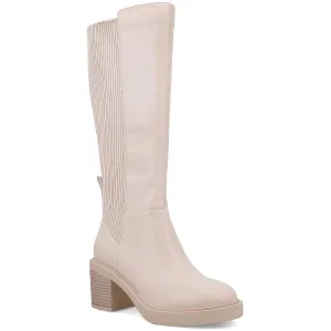 GS1527305 Womens Two Tone Leather Knee-High Boots