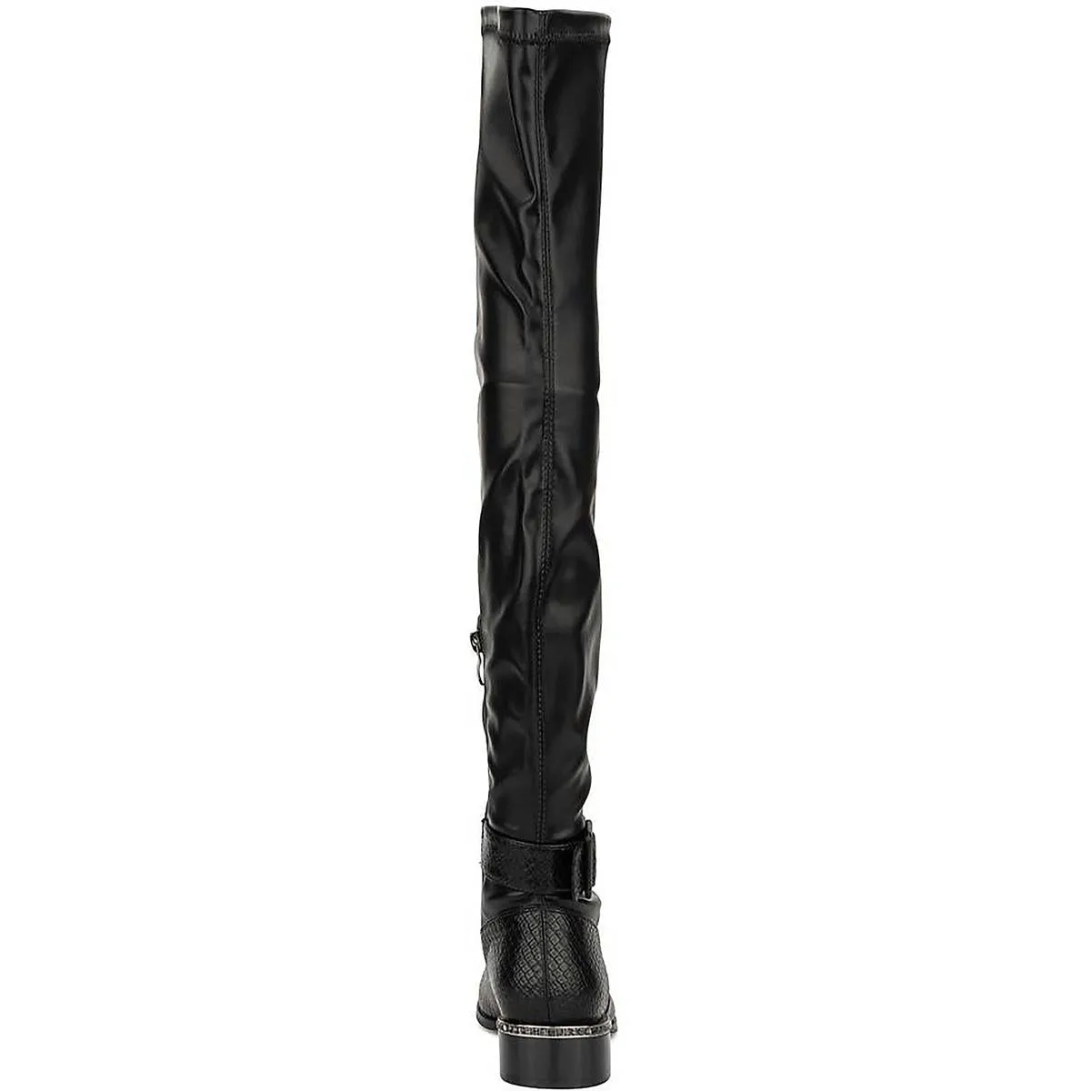 Hailey Womens Pull On Zipper Over-The-Knee Boots