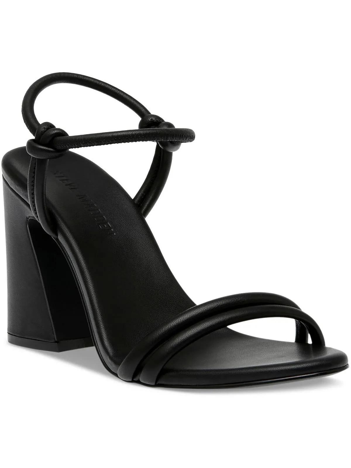HARRLOW Womens Leather Slip on Block Heel
