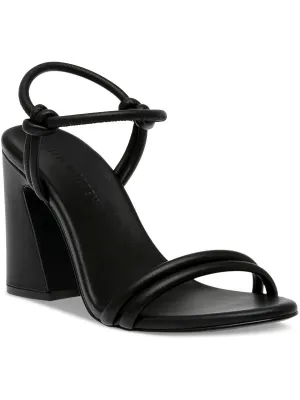 HARRLOW Womens Leather Slip on Block Heel