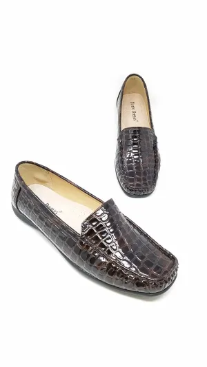 HAZEL7 -  BROWN CROCODILE