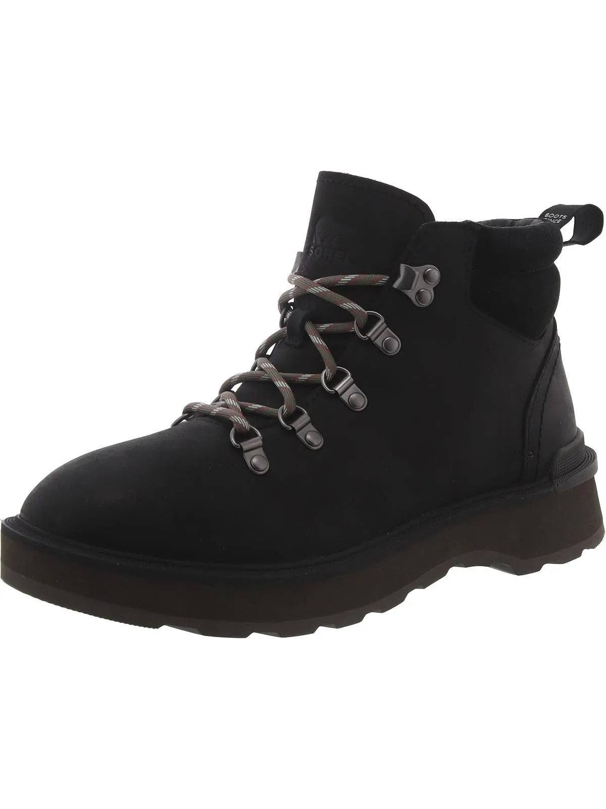 Hi-Line  Womens Leather Ankle Hiking Boots