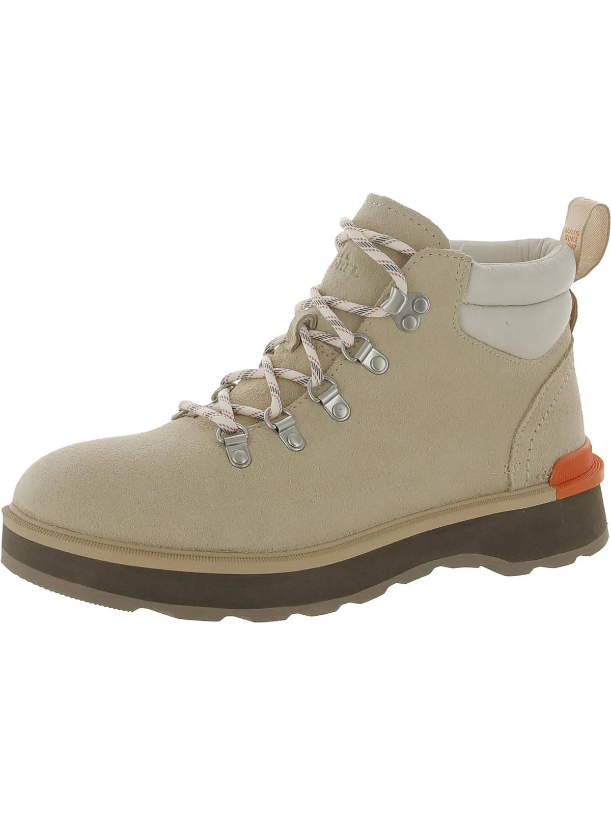 Hi-Line  Womens Leather Ankle Hiking Boots