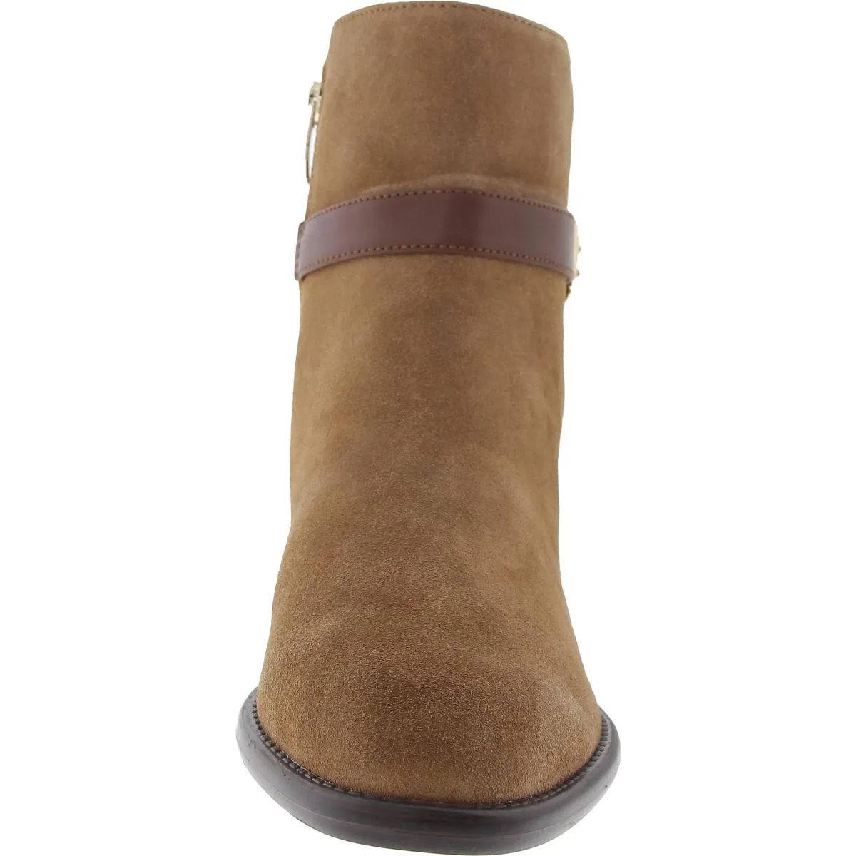 Hoken Womens Zipper Suede Booties