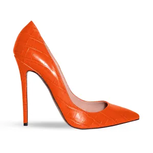 ILIANA ORANGE CROCODILE PRINT