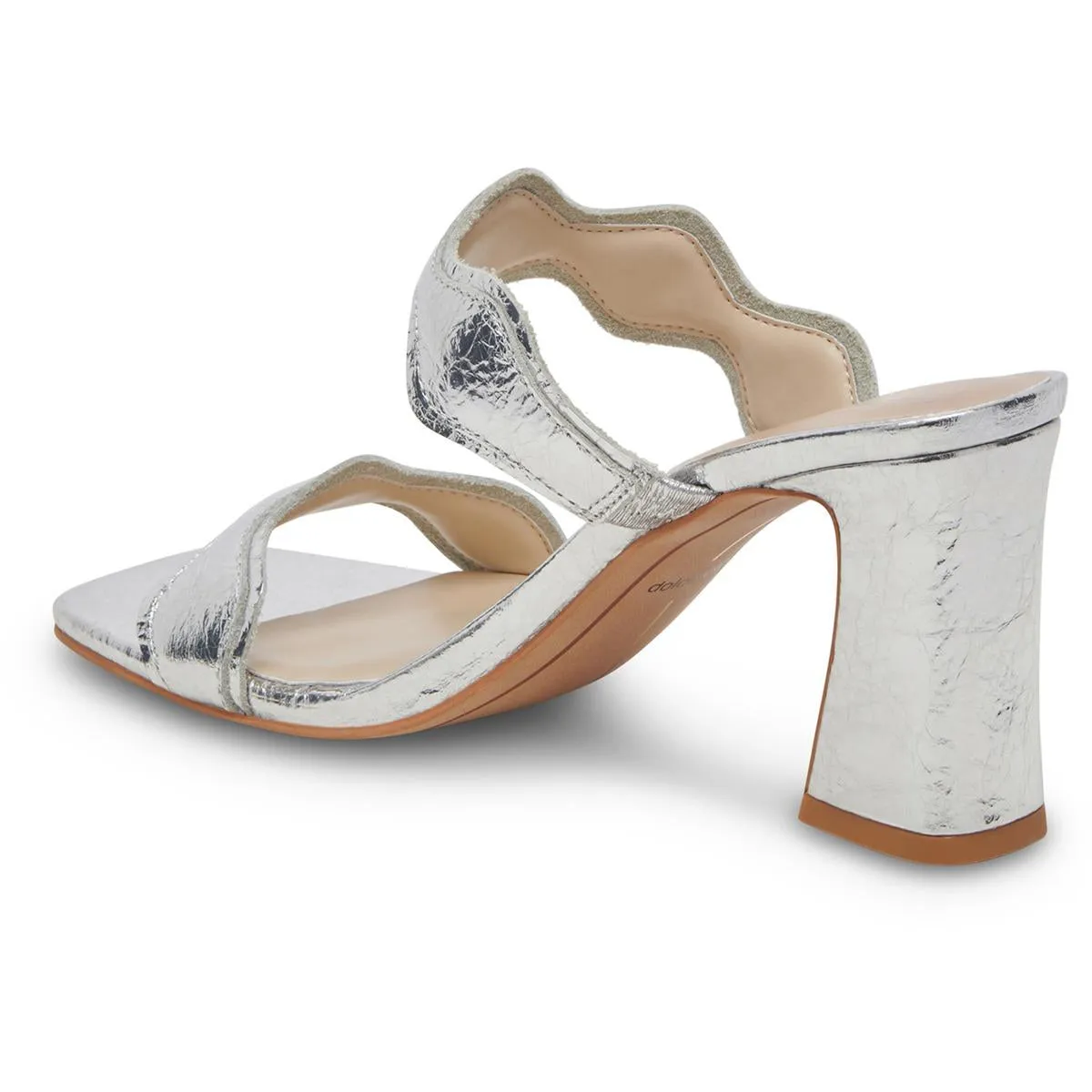 ILVA Womens Laceless Leather Mule Sandals