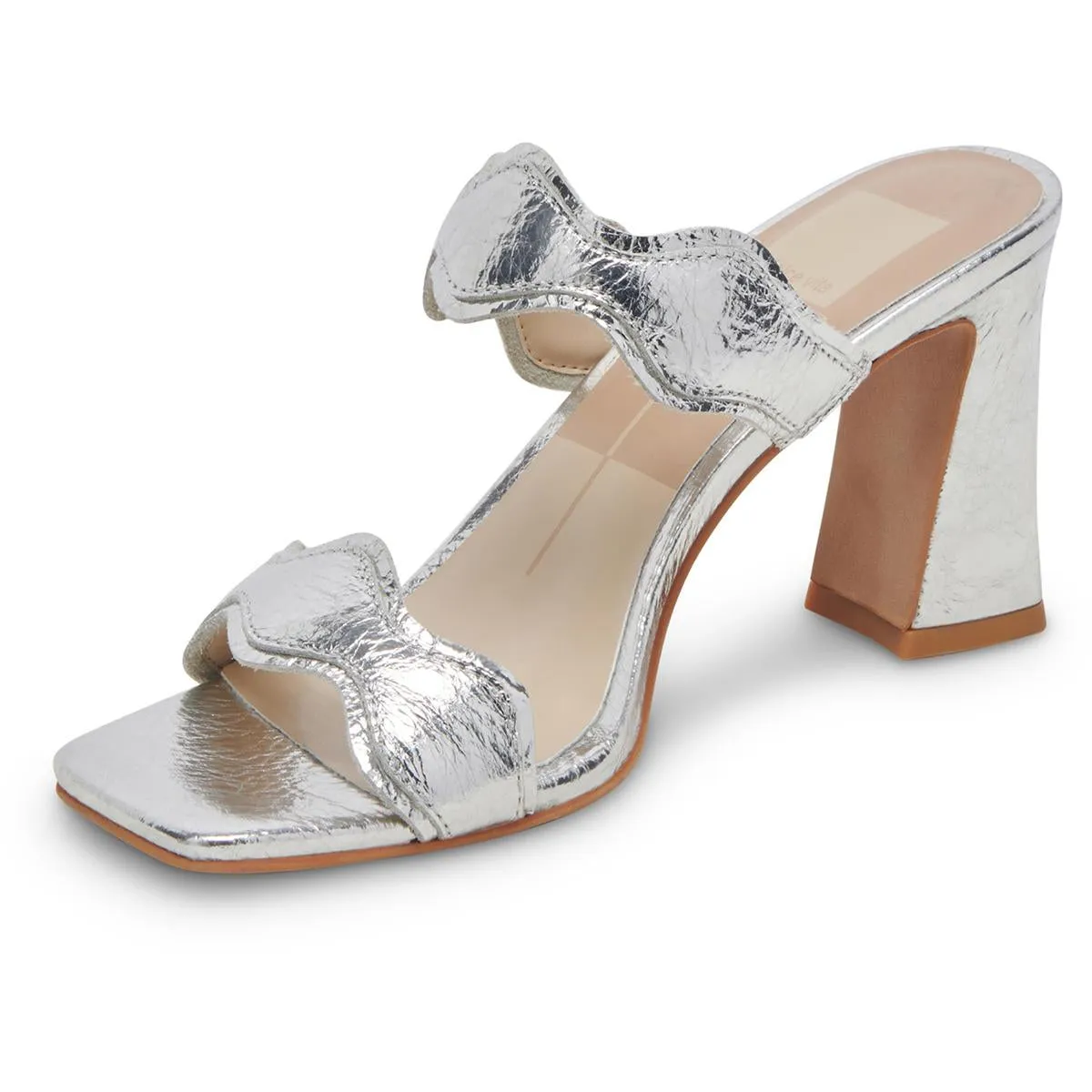 ILVA Womens Laceless Leather Mule Sandals