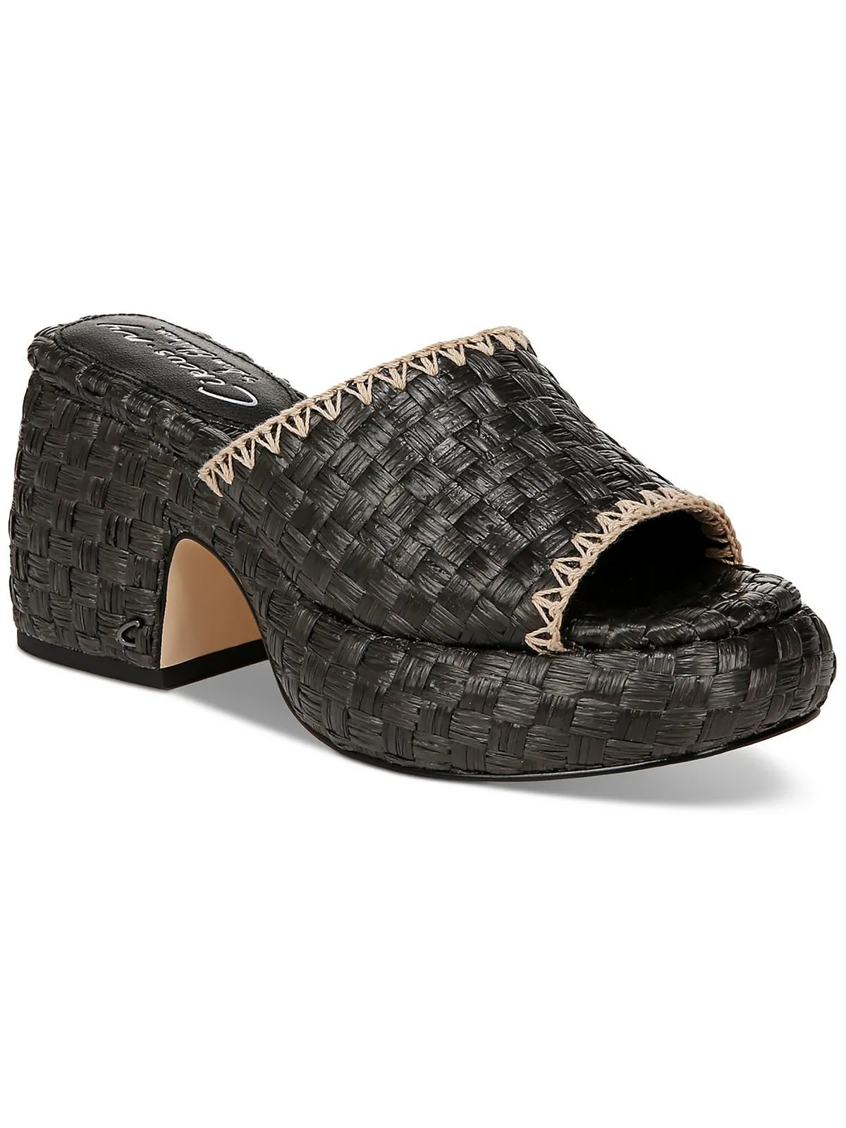 Ilyse Womens Woven Raffia Platform Sandals