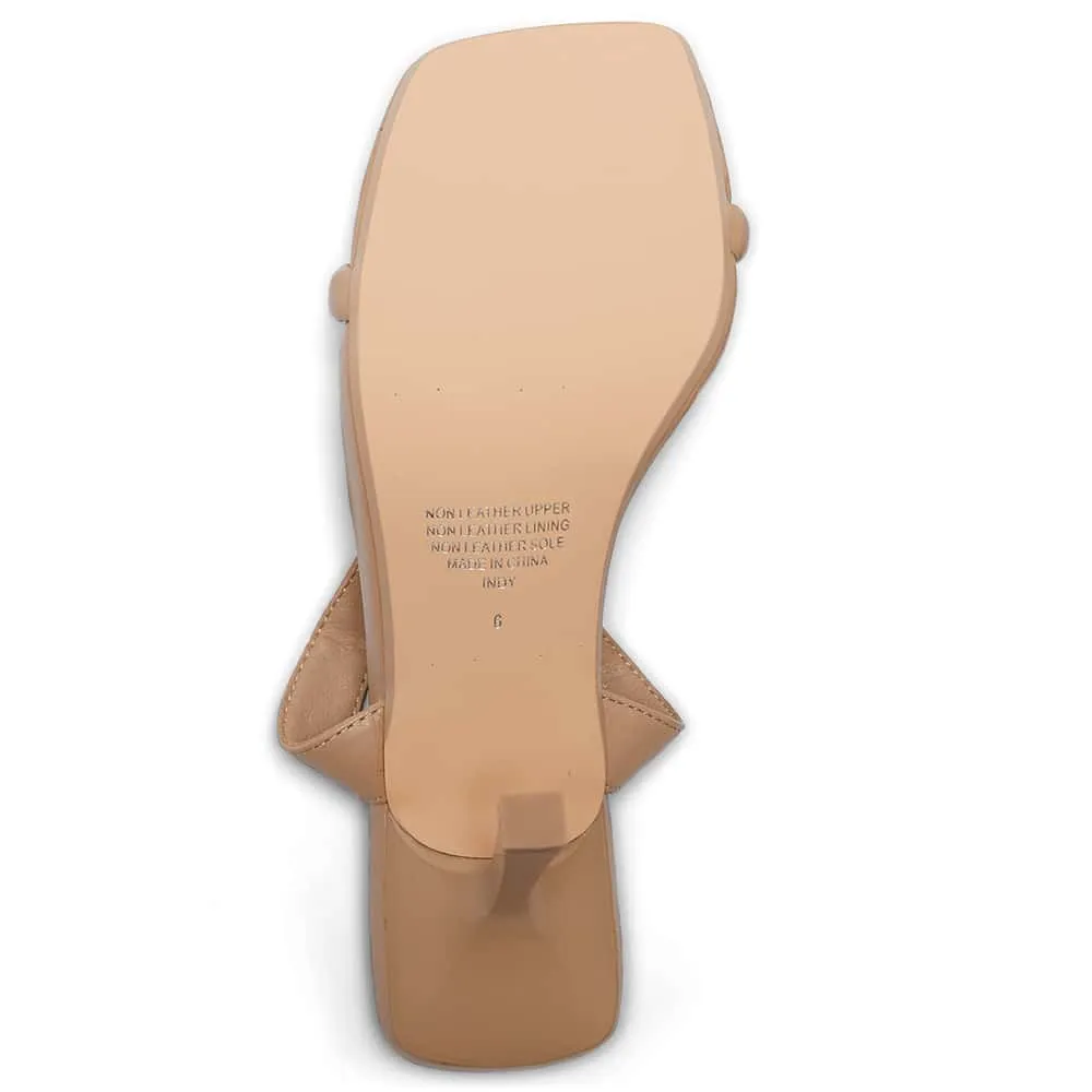 Indy Heel in Nude Smooth