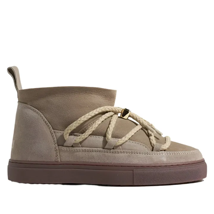 INUIKII CLASSIC LOW BEIGE BOOTS