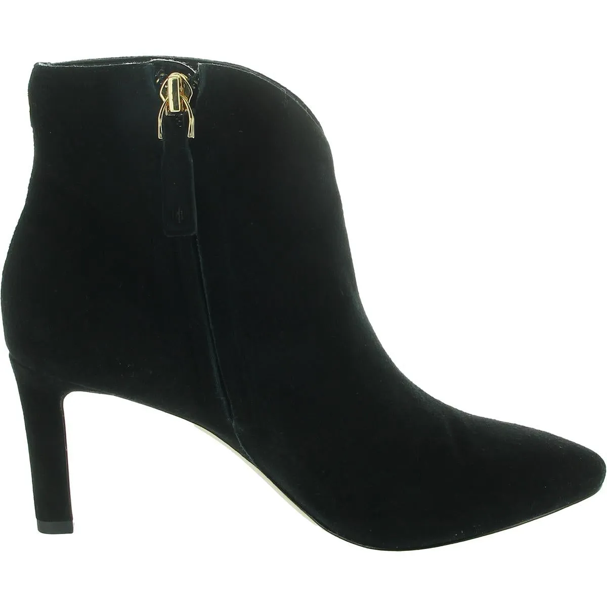 Isabelle Womens Zipper Leather Ankle Boots