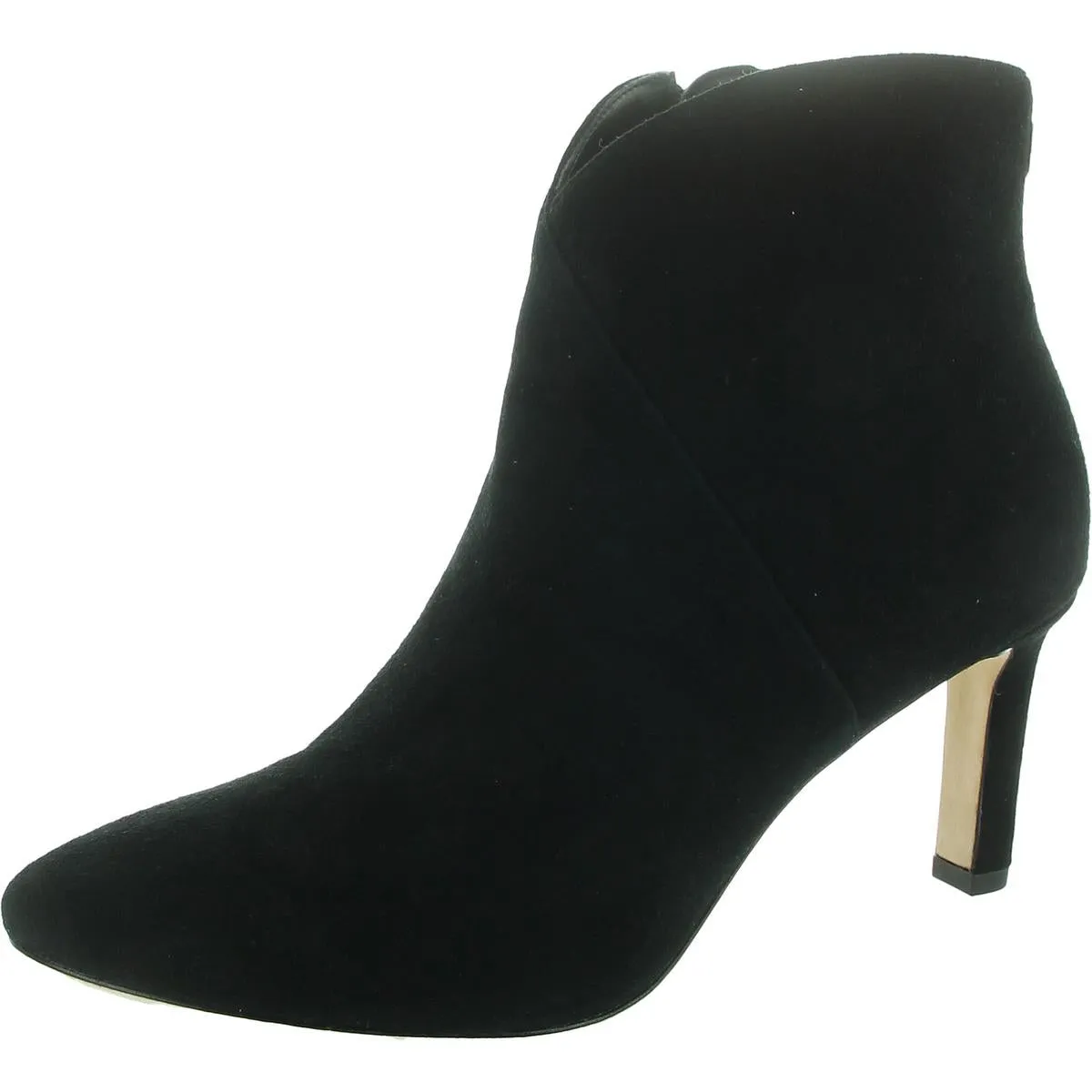 Isabelle Womens Zipper Leather Ankle Boots