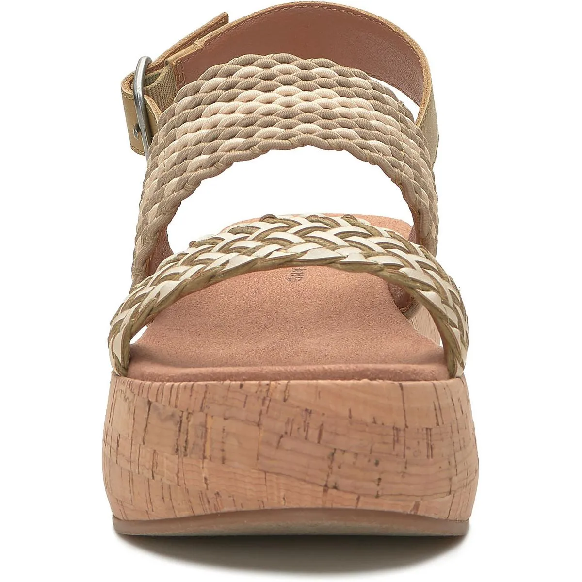 Jadiel Womens Braided Ankle Strap Flatform Sandals