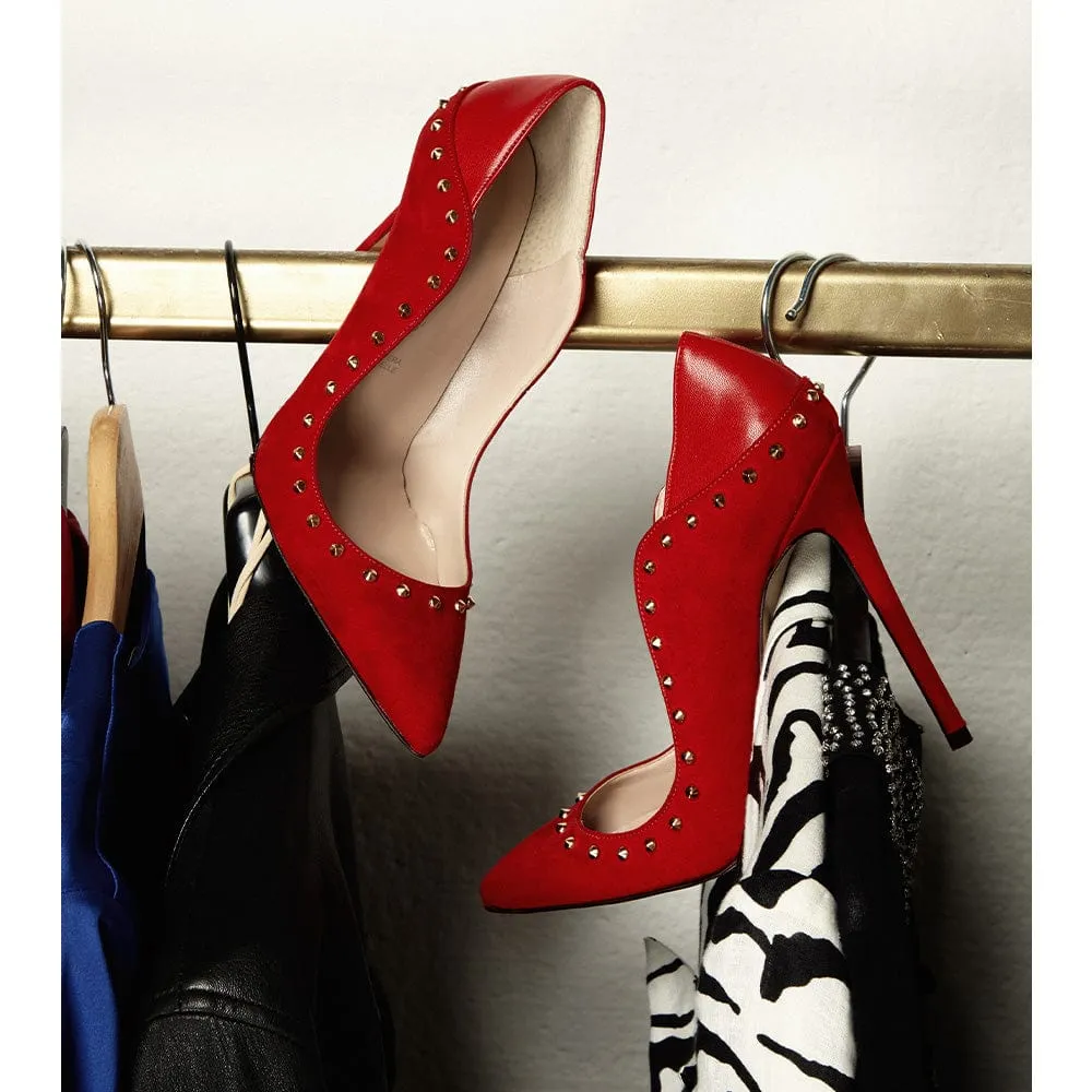 JANIS RED SUEDE