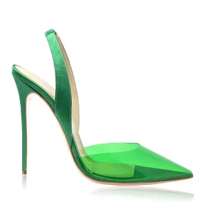 JENNIFER GREEN SATIN/PVC