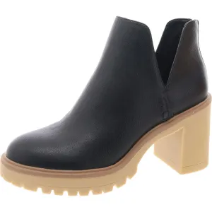 Jerad Womens Zipper Faux Leather Booties