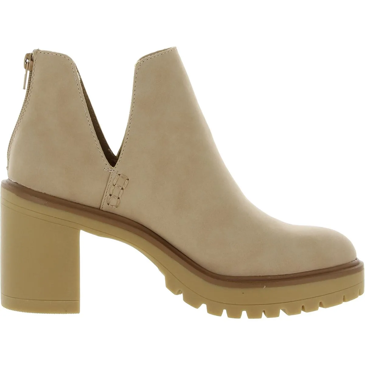 Jerad Womens Zipper Faux Leather Booties